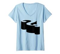 Femme Question Mark - Why - Pourquoi ? T-Shirt avec Col en V