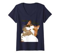 Femme Question sur les mèmes pour chats Miaws It Going Fun T-Shirt avec Col en V