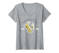 Femme Quidditch Vif d'or I Open at The Close T-Shirt avec Col en V