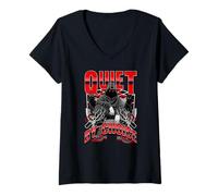 Femme « Quiet by Choice » Silent Grind Mindset, Responsabilité Lourde T-Shirt avec Col en V