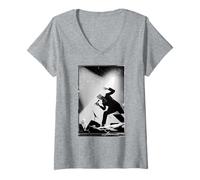 Femme R.E.M. Concert en Direct Michael Stipe Michael Robert Williams T-Shirt avec Col en V