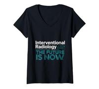 Femme Radiologue interventionnel IR Tech Radiologie interventionnelle T-Shirt avec Col en V