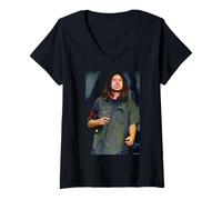 Femme Rage Against The Machine Zack De La Rocha Andy Willsher T-Shirt avec Col en V
