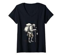 Femme Rahovart Demon Light in The Load T-Shirt avec Col en V