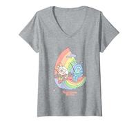 Femme Rainbow Brite Twink & Champ Rainbow Rowboat T-Shirt avec Col en V