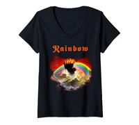 Femme Rainbow Rising T-Shirt avec Col en V