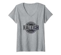 Femme Raleigh Caroline du Nord - Officiel Raleigh NC T-Shirt avec Col en V