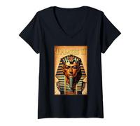 Femme Ramsès II Roi d'Égypte T-Shirt avec Col en V
