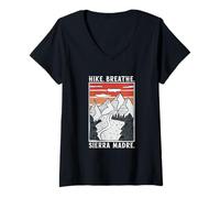 Femme Randonnée - Cordillère des Philippines T-Shirt avec Col en V