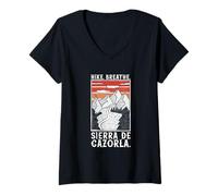 Femme Randonnée - Sierra de Cazorla T-Shirt avec Col en V