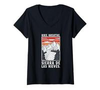 Femme Randonnée - Sierra de Las Nieves T-Shirt avec Col en V