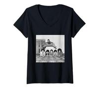 Femme Randy Jackson sautant par-Dessus Le Jackson 5 Michael Jackson T-Shirt avec Col en V