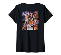 Femme Randy Savage_003_Back Printed T-Shirt avec Col en V