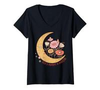 Femme Rappel de Pleine Conscience : Prenez Un Instant pour T-Shirt avec Col en V