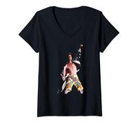Femme Rappeur Vanilla Ice Ice Baby Live 1991 T-Shirt avec Col en V