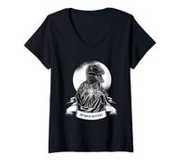 Femme Raptor Jesus - T-Rex - Dinosaure de Jésus pour Pâques T-Shirt avec Col en V