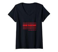 Femme Rassemblez-Vous dès Maintenant T-Shirt avec Col en V