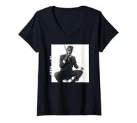 Femme Rat Pack Chanteur Sammy Davis Jr Duffy Archive Photography T-Shirt avec Col en V