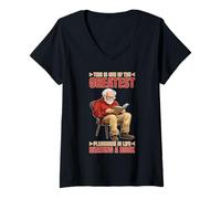 Femme Reading a Book One of Life's Greatest Pleasures T-Shirt avec Col en V