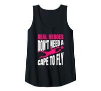 Femme Real Heroes Don't Need A Cape to Fly Gardienne De But Débardeur