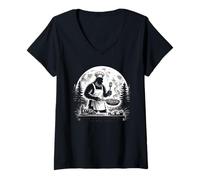 Femme Recette du Chef Bigfoot T-Shirt avec Col en V