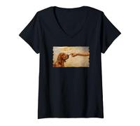 Femme Redbone Coonhound T-Shirt avec Col en V