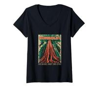 Femme Redwoods, comté de Humboldt, Californie du Nord T-Shirt avec Col en V