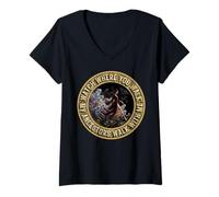 Femme Regardez Où Vous marchez, Mes ancêtres marchent avec Moi T-Shirt avec Col en V