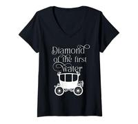 Femme Regency Diamond of The First Water T-Shirt avec Col en V