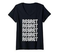 Femme Regrets T-Shirt avec Col en V