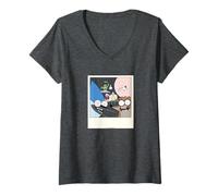 Femme Regular Show Photograph T-Shirt avec Col en V