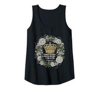 Femme Reine de la Couronne Florale Esther Verse, Foi chrétienne Débardeur