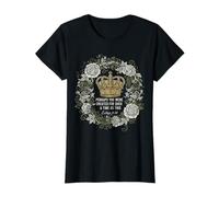 Femme Reine de la Couronne Florale Esther Verse, Foi chrétienne T-Shirt
