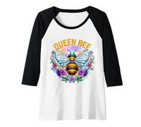 Femme Reine des Abeilles - Fleurs - Apiculture - Jardin - Nature Manche Raglan