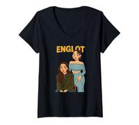 Femme Reines de beauté anglaises thaïlandaises GL T-Shirt avec Col en V