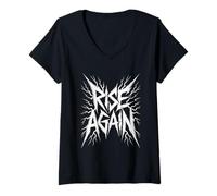 Femme Relève toi Encore T-Shirt avec Col en V