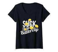 Femme Renoncule Suck It Up T-Shirt avec Col en V
