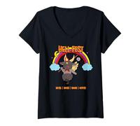 Femme Répétition de la boisson HellFest Baby Baphomet Metal Mosh T-Shirt avec Col en V