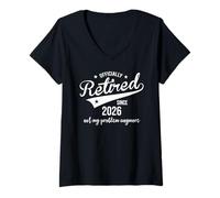 Femme Retired Since 2026 Retired Not My Problem Anymore Retirement T-Shirt avec Col en V