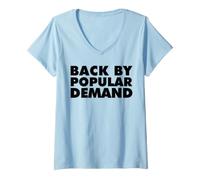Femme Retour à l'école Amusant par la Demande Populaire T-Shirt avec Col en V