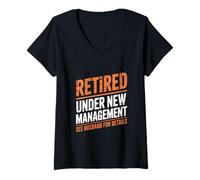 Femme Retraite de femme à la retraite drôle T-Shirt avec Col en V