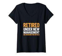 Femme Retraite de femme à la retraite drôle T-Shirt avec Col en V