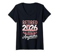 Femme Retraité en 2026, ce n'est Plus Mon problème | Funny Retirement T-Shirt avec Col en V