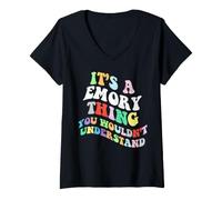 Femme Retro Groovy, C'est Une Histoire mémorable Que Vous ne comprendriez Pas T-Shirt avec Col en V