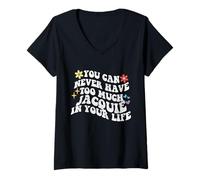 Femme Retro Groovy, vous ne pourrez jamais avoir trop de Jacquie dans votre corps T-Shirt avec Col en V