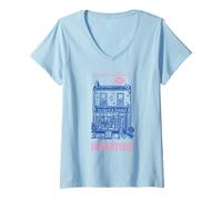 Femme Retrouvez-Moi à la librairie Cute Cozy Bookshop Reader Bookworm T-Shirt avec Col en V