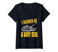 Femme Rêver de Gloire dans Les Forces Tactiques T-Shirt avec Col en V