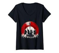 Femme Révolutions du Son. T-Shirt avec Col en V