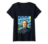 Femme Richard Wagner Compositeur Pianiste T-Shirt avec Col en V