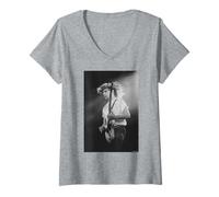 Femme Rick Parfitt Status Quo 1979 Par Simon Fowler T-Shirt avec Col en V